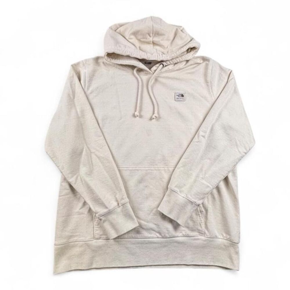The North Face Cream Pullover Hoodie Women's Large Outdoor Sweatshirt